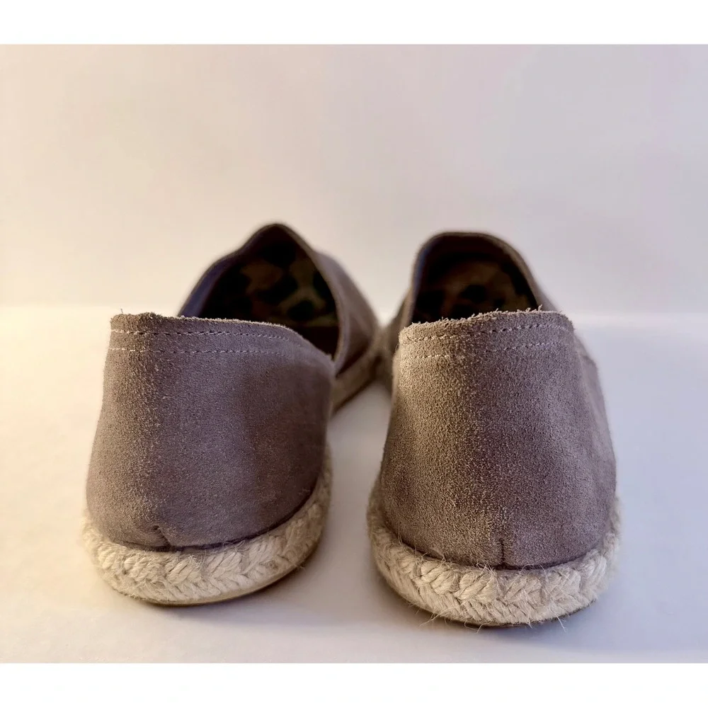 Miz Mooz Carmena‎ Flats Size 9.5 Tan Real Suede Made in Spain Espadrille Slip On